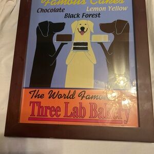 Three Lab Bakery Art Print